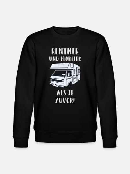 Pensionister med campingvogne sjove pensionister camping - Stanley/Stella økologisk unisex-sweatshirt CHANGER  - sort
