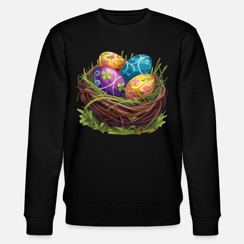 Easter Eostre Pagan Spring - Stanley/Stella CHANGER Unisex Organic Sweatshirt - black