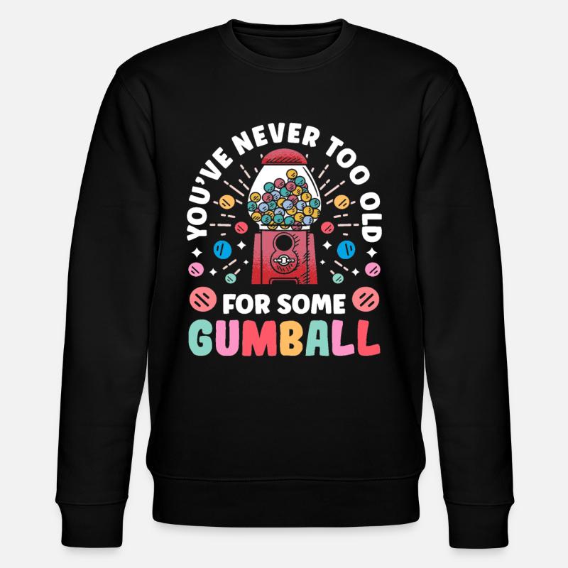 Funny chewing gum machine - Stanley/Stella CHANGER Unisex Organic Sweatshirt - black