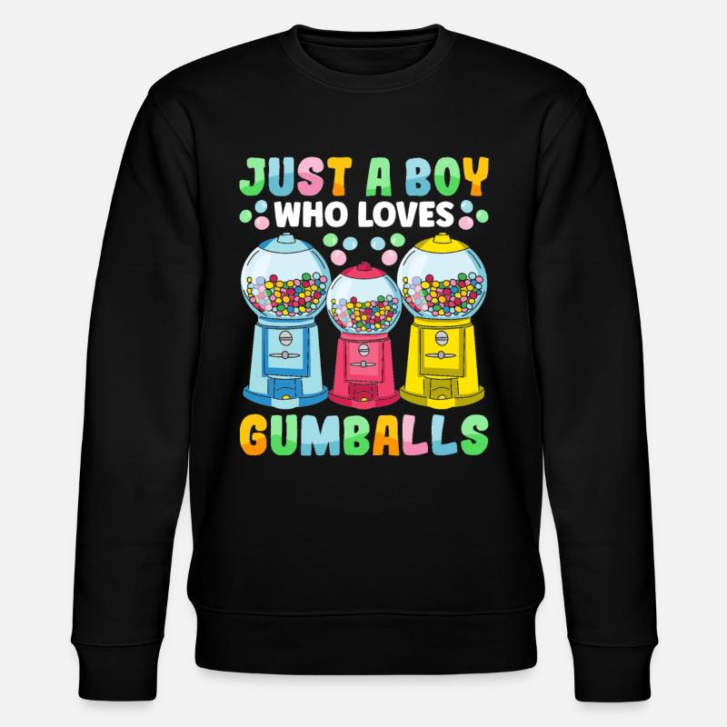 Funny chewing gum machine - Stanley/Stella CHANGER Unisex Organic Sweatshirt - black