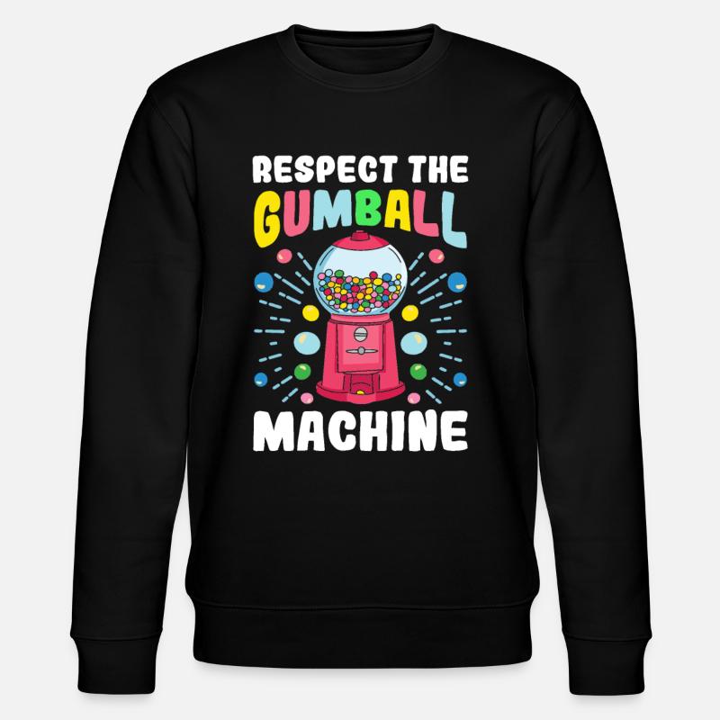 Funny chewing gum machine - Stanley/Stella CHANGER Unisex Organic Sweatshirt - black