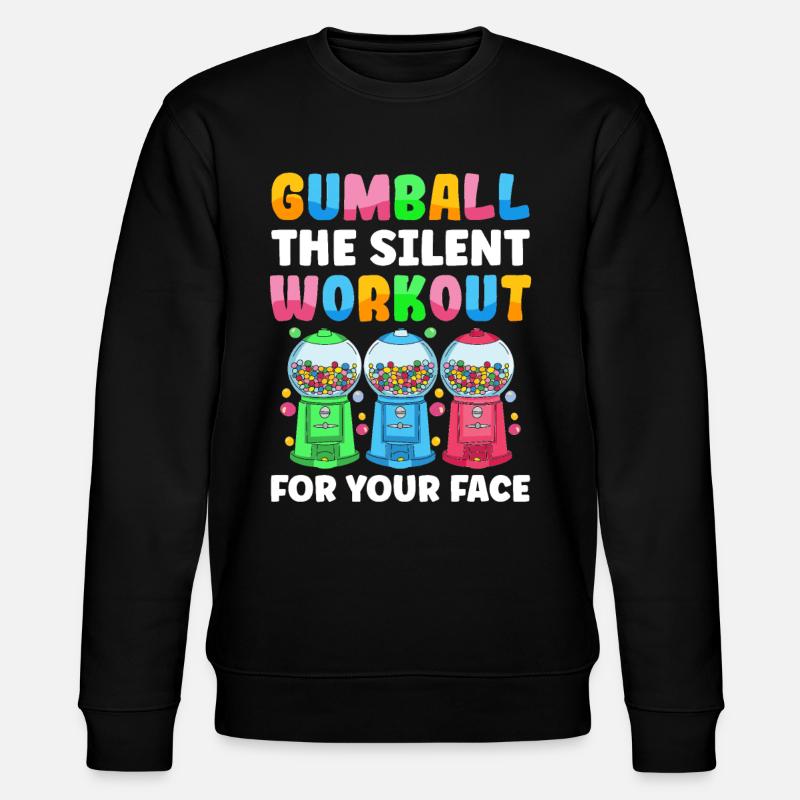 Funny chewing gum machine - Stanley/Stella CHANGER Unisex Organic Sweatshirt - black