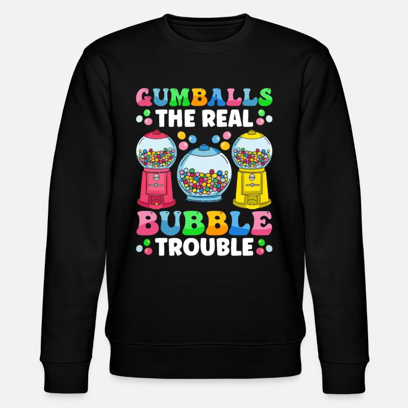 Funny chewing gum machine - Stanley/Stella CHANGER Unisex Organic Sweatshirt - black