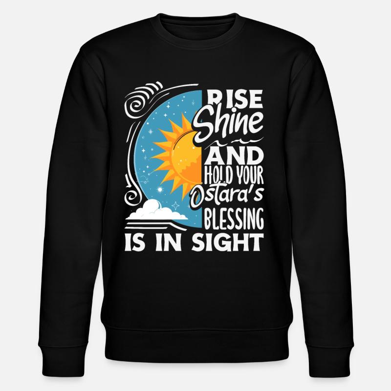 Easter Eostre Pagan Spring - Stanley/Stella CHANGER Unisex Organic Sweatshirt - black