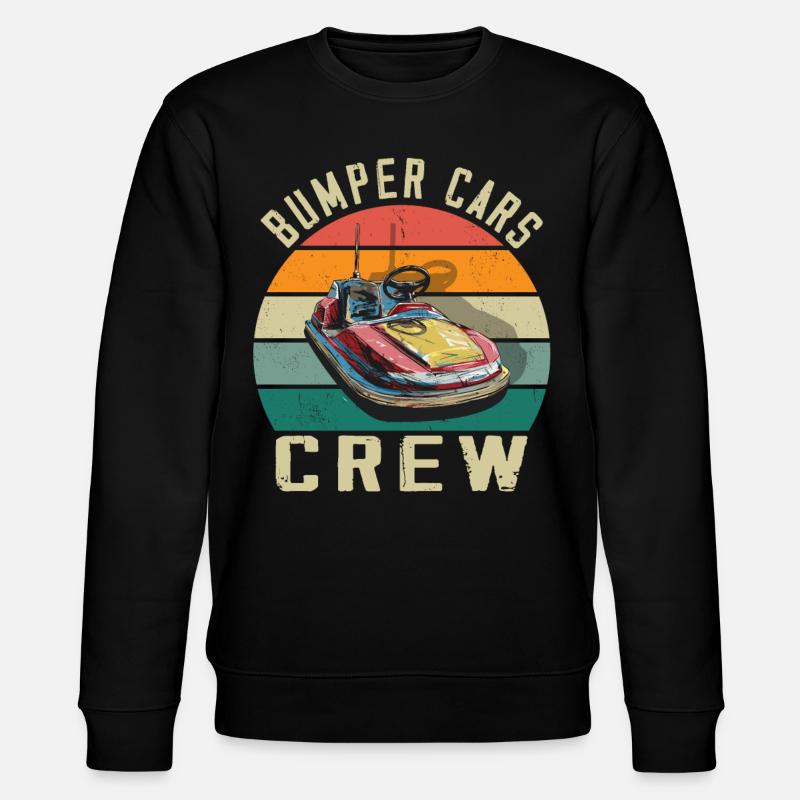 Freizeitpark Kirmes Rummel Autoscooter - Stanley/Stella Unisex Bio-Sweatshirt CHANGER  - Schwarz