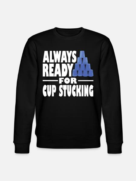 Stacking Cups Speed Stacker - Stanley/Stella CHANGER Unisex Organic Sweatshirt - black