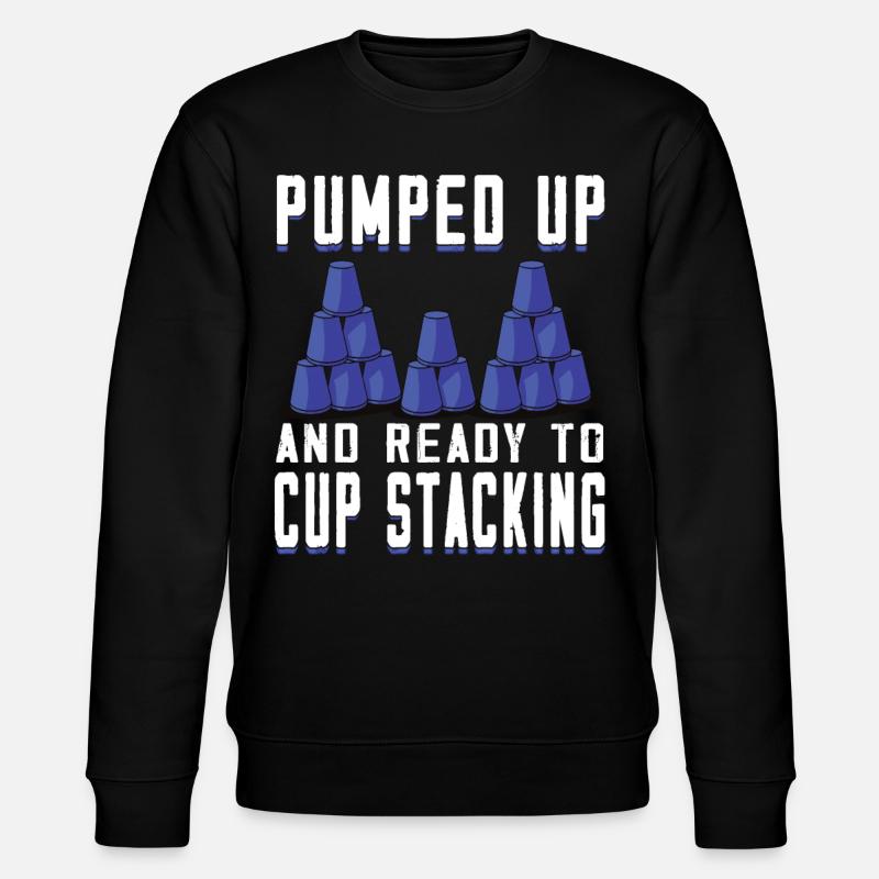 Stapeln Von Bechern Speed Stacker - Stanley/Stella Unisex Bio-Sweatshirt CHANGER  - Schwarz