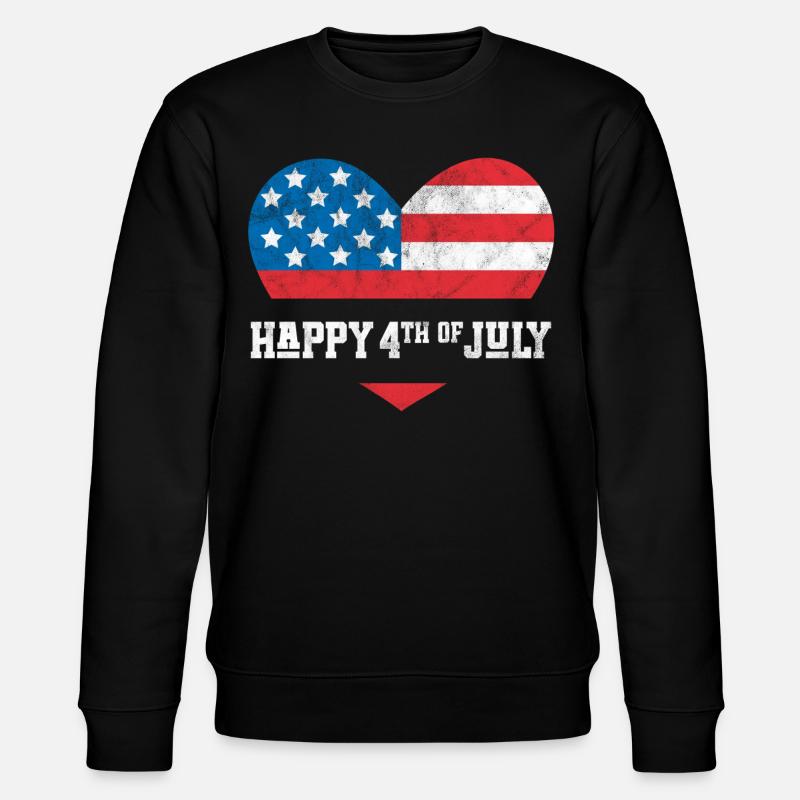 Joyeux 4 juillet - Sweat bio CHANGER Stanley/Stella Unisexe - noir