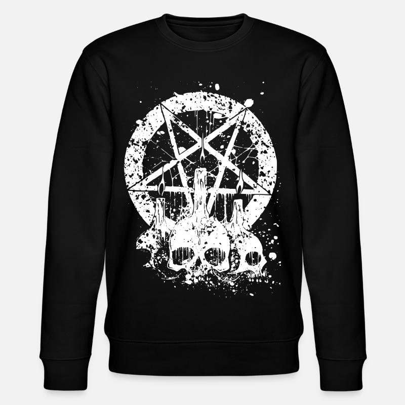 Gothic Skull - Stanley/Stella Unisex Bio-Sweatshirt CHANGER  - Schwarz