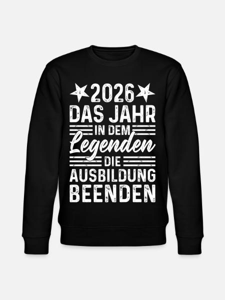 2026 Year Legends Finish Education - Stanley/Stella CHANGER Unisex Organic Sweatshirt - black