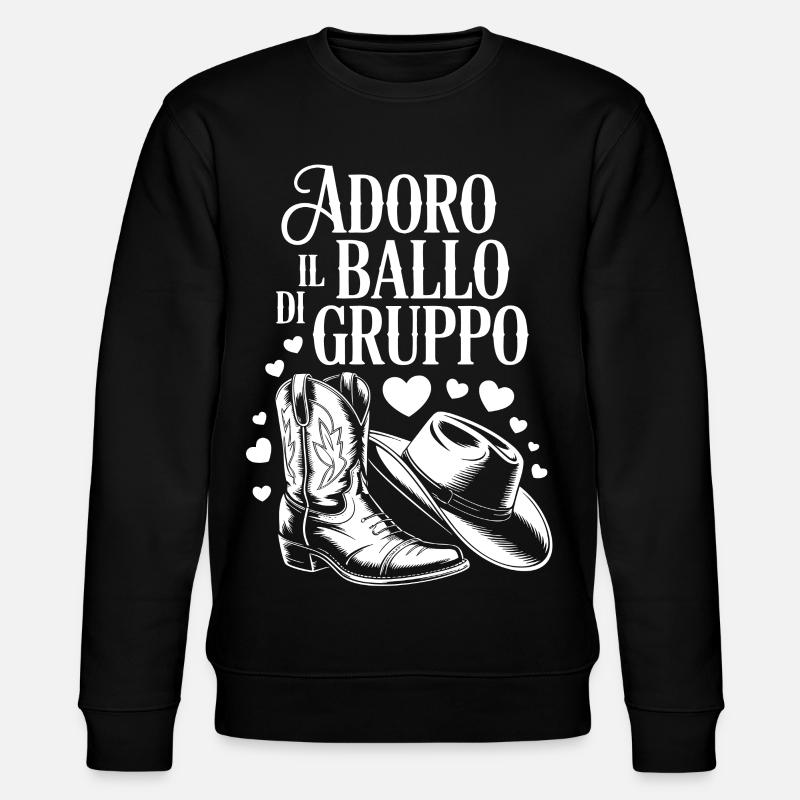 I love group dancing - Stanley/Stella CHANGER Unisex Organic Sweatshirt - black