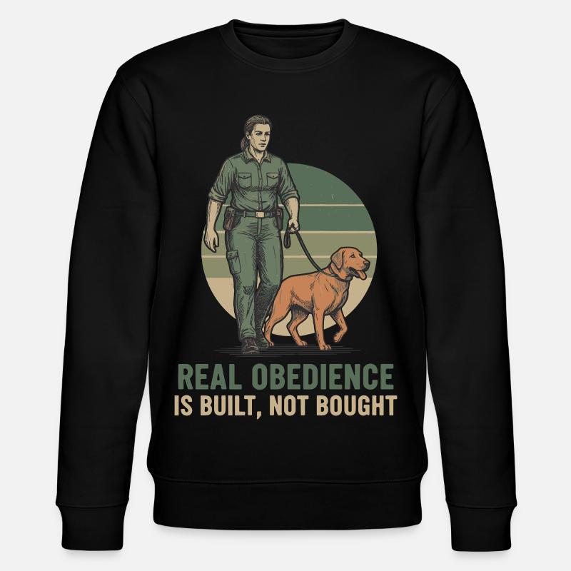 Hundetraining Obedience Statement - Stanley/Stella Unisex Bio-Sweatshirt CHANGER  - Schwarz