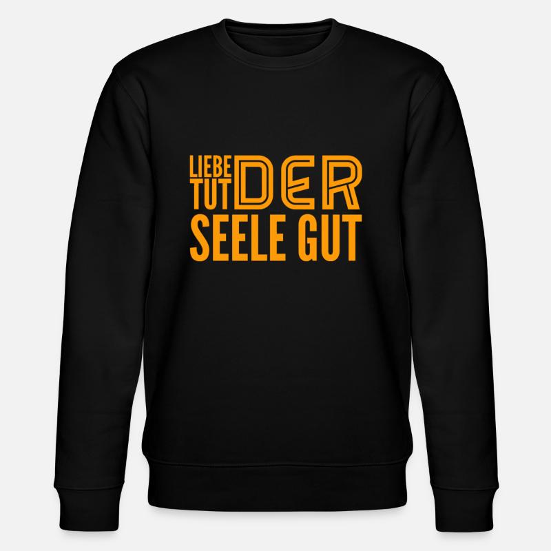 Liebe tut gut - Stanley/Stella Unisex Bio-Sweatshirt CHANGER  - Schwarz
