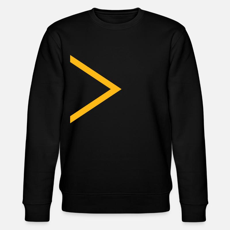 Flèche jaune - Sweat bio CHANGER Stanley/Stella Unisexe - noir