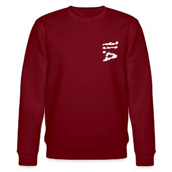 Mit Brothers Clothing - Stanley/Stella Unisex Bio-Sweatshirt CHANGER  - Burgunderrot - Vorne - Nik (191cm) & Marisol (170cm)