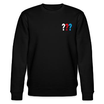 Die Drei ??? kleines Logo - Stanley/Stella Unisex Bio-Sweatshirt CHANGER  - Schwarz - Vorne - Nik (191cm) & Marisol (170cm)