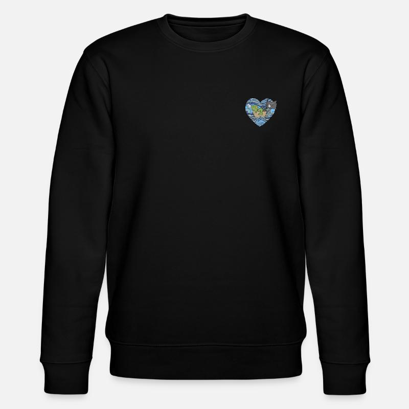 Fisch Seenot - Stanley/Stella Unisex Bio-Sweatshirt CHANGER  - Schwarz