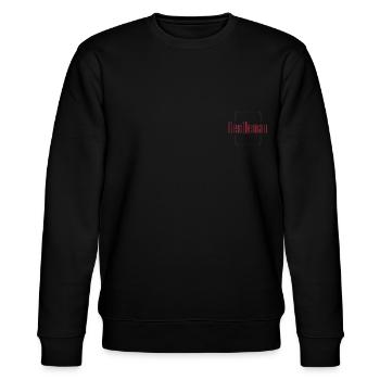 Design « gentleman » | Art calligraphique - Sweat bio CHANGER Stanley/Stella Unisexe - noir - Devant - Nik (191cm) & Marisol (170cm)