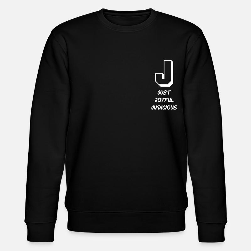 Letter & Characters (J) - Stanley/Stella CHANGER Unisex Organic Sweatshirt - black