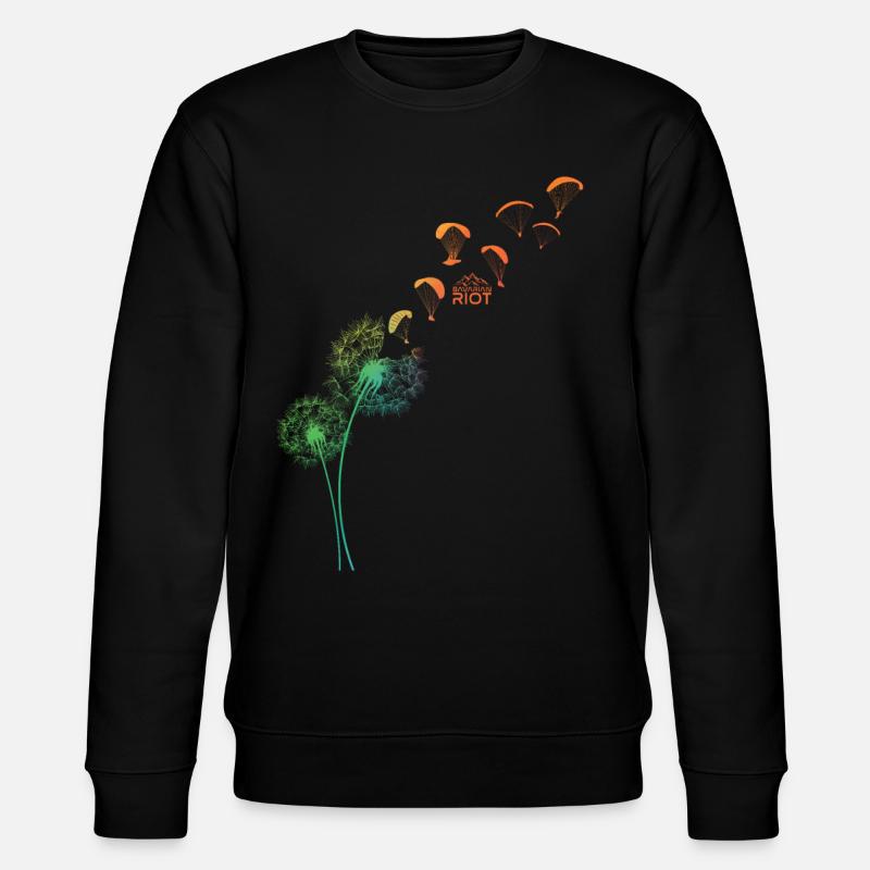 Dandelion Gleitschirm - Stanley/Stella Unisex Bio-Sweatshirt CHANGER  - Schwarz