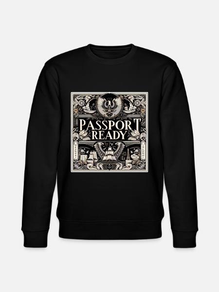 Passport Ready 8 - Stanley/Stella CHANGER Unisex Organic Sweatshirt - black