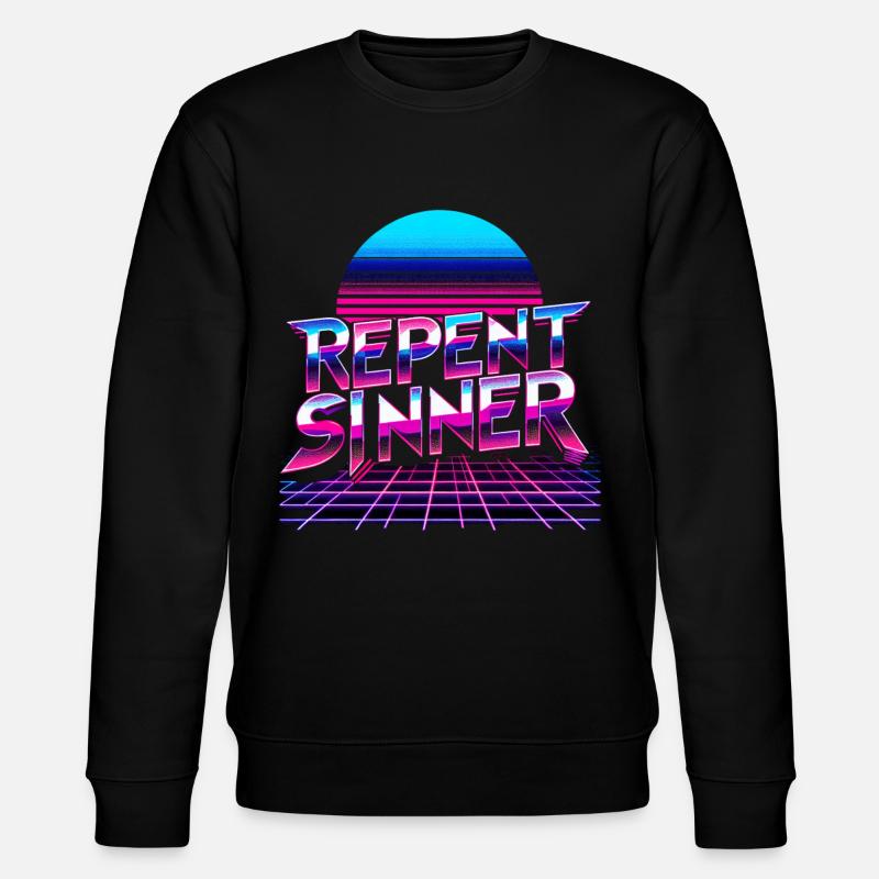 Repent Sinner 19 - Stanley/Stella Unisex Bio-Sweatshirt CHANGER  - Schwarz