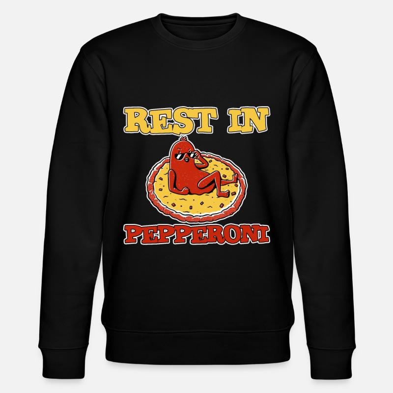 Rest In Pepperoni 2 - Stanley/Stella Unisex Bio-Sweatshirt CHANGER  - Schwarz