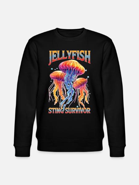 Jellyfish Sting Survivor 20 - Stanley/Stella CHANGER Unisex Organic Sweatshirt - black
