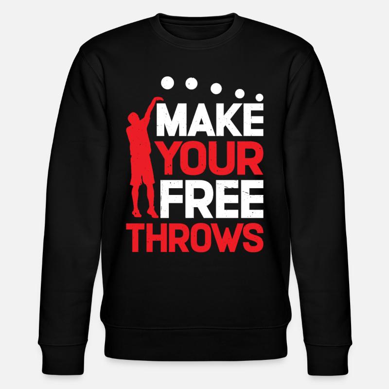Make Your Free Throws 7 - Stanley/Stella CHANGER Unisex Organic Sweatshirt - black