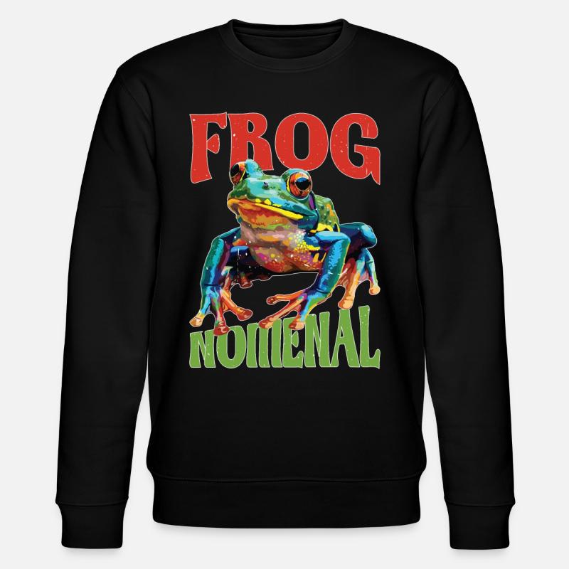 Noménal grenouille - Sweat bio CHANGER Stanley/Stella Unisexe - noir