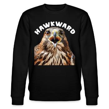 Hawkward 2 - Stanley/Stella Unisex Bio-Sweatshirt CHANGER  - Schwarz - Vorne - Nik (191cm) & Marisol (170cm)