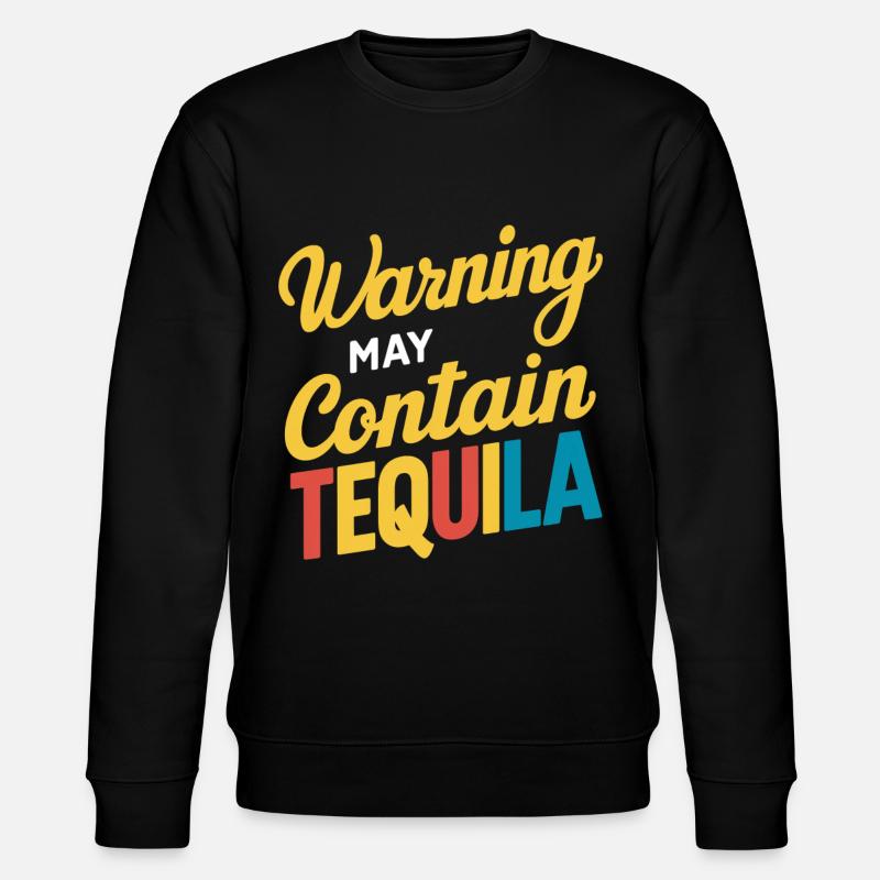 Warning May Contain Tequila 9 - Stanley/Stella Unisex Bio-Sweatshirt CHANGER - Schwarz