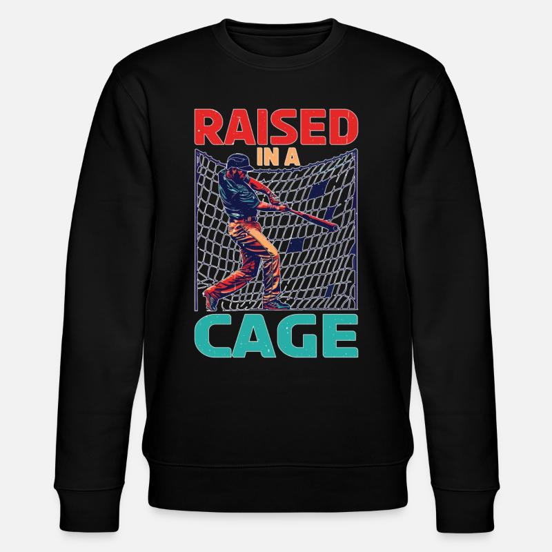 Raised In A Cage 26 - Stanley/Stella CHANGER Unisex Organic Sweatshirt - black