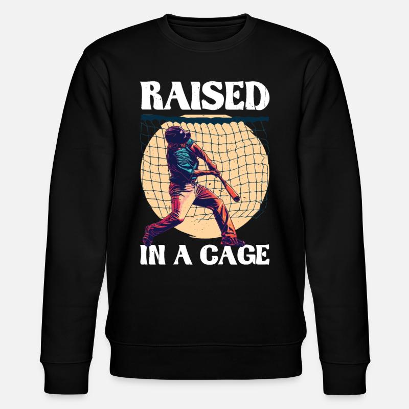 Raised In A Cage 27 - Stanley/Stella CHANGER Unisex Organic Sweatshirt - black