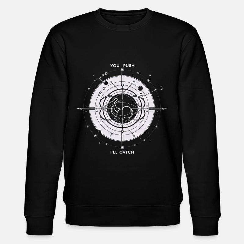 You Push I'll Catch 14 - Stanley/Stella Unisex Bio-Sweatshirt CHANGER - Schwarz
