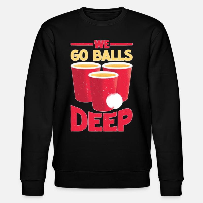 We Go Balls Deep 16 - Stanley/Stella Unisex Bio-Sweatshirt CHANGER  - Schwarz