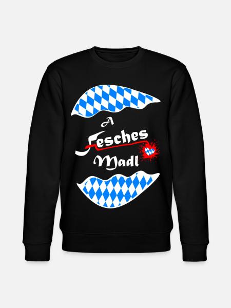 Herz Bavarian Design - Stanley/Stella Unisex Bio-Sweatshirt CHANGER - Schwarz