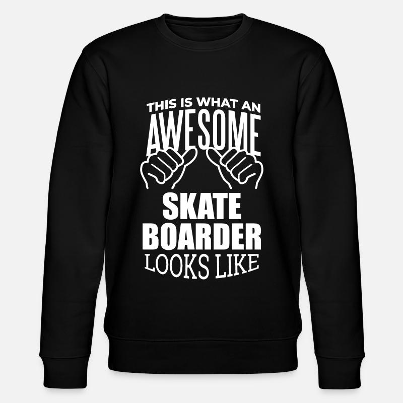 Skateboarding - Sweat bio CHANGER Stanley/Stella Unisexe - noir