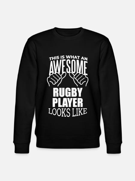 Rugby Rugby Rugby - Stanley/Stella Unisex Bio-Sweatshirt CHANGER  - Schwarz