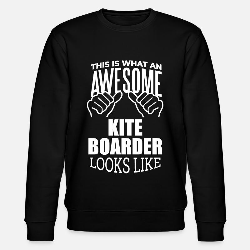 Kitesurfen - Stanley/Stella Unisex Bio-Sweatshirt CHANGER  - Schwarz