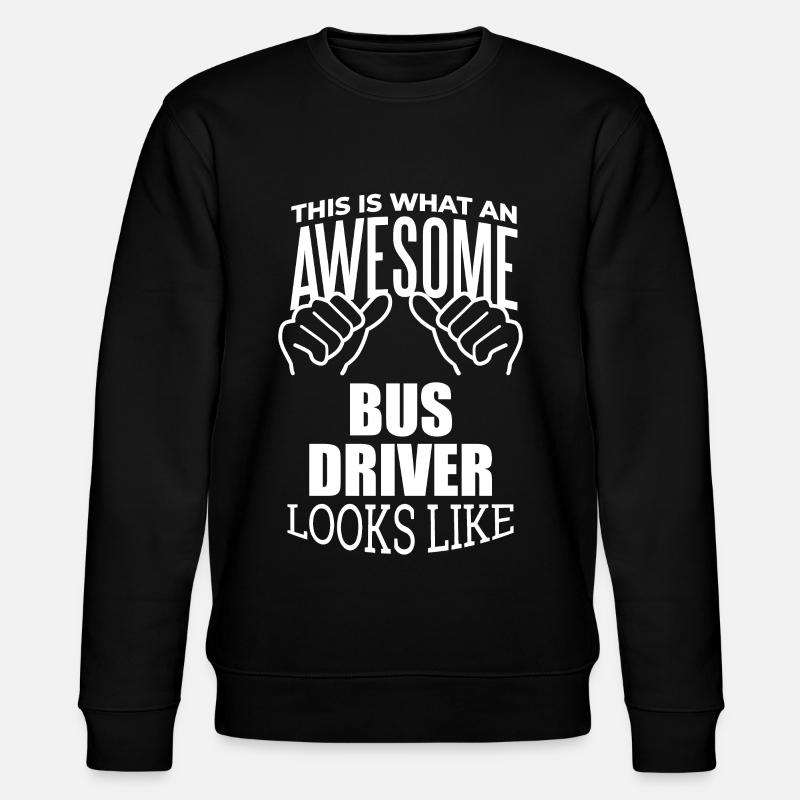 chauffeur de bus - Sweat bio CHANGER Stanley/Stella Unisexe - noir