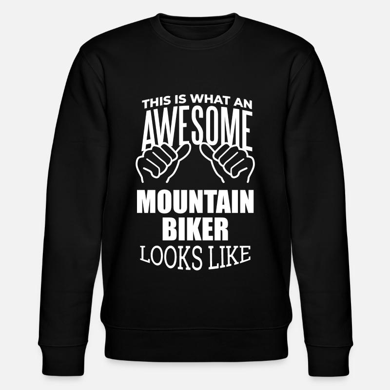 Mountainbiken - Stanley/Stella Unisex Bio-Sweatshirt CHANGER  - Schwarz