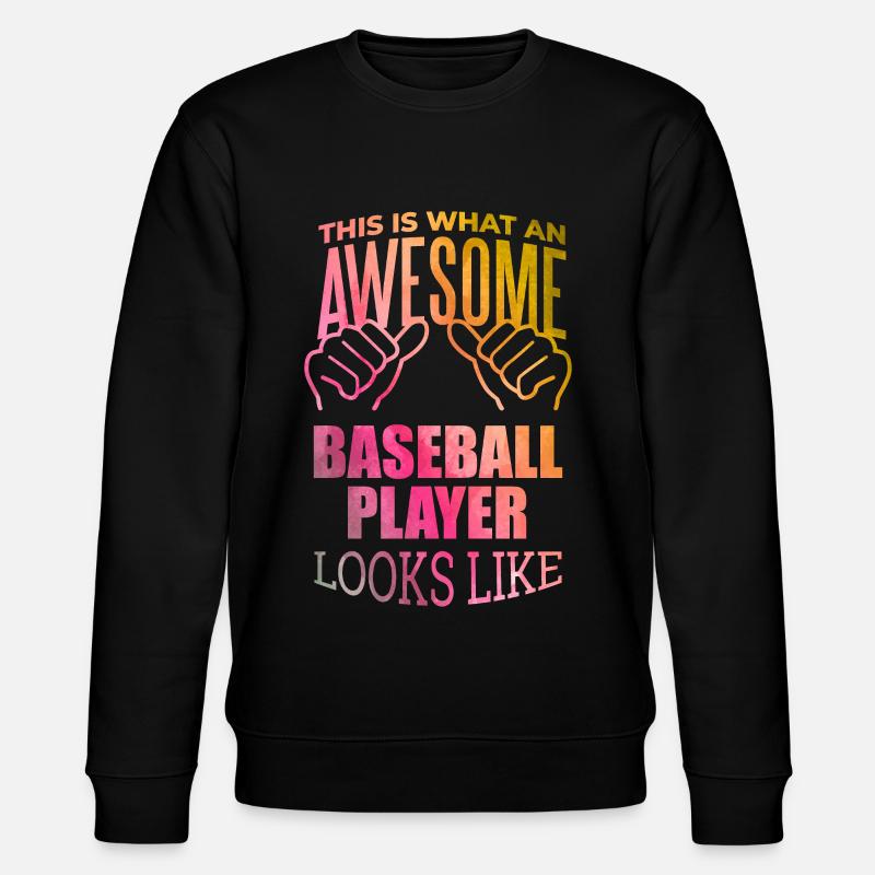 Baseball - Stanley/Stella Unisex Bio-Sweatshirt CHANGER  - Schwarz