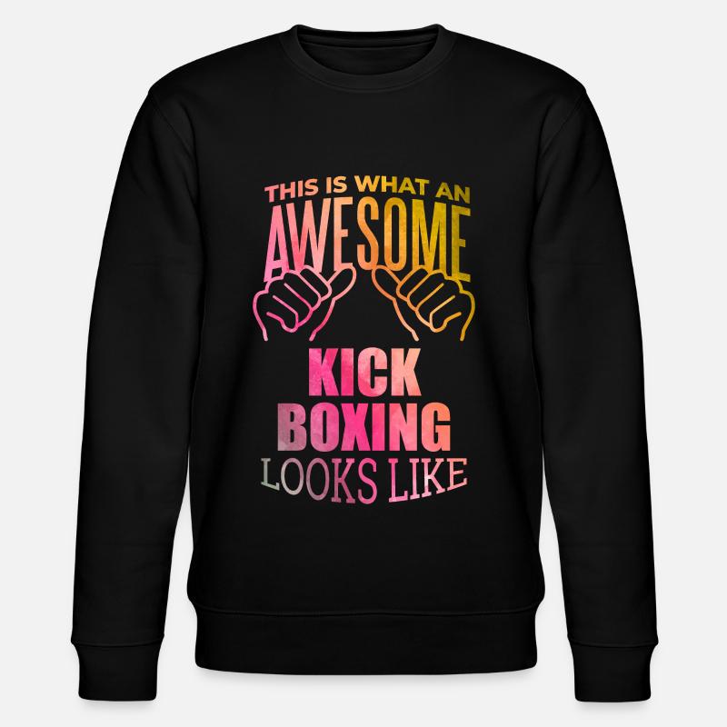 Kickboxen - Stanley/Stella Unisex Bio-Sweatshirt CHANGER  - Schwarz