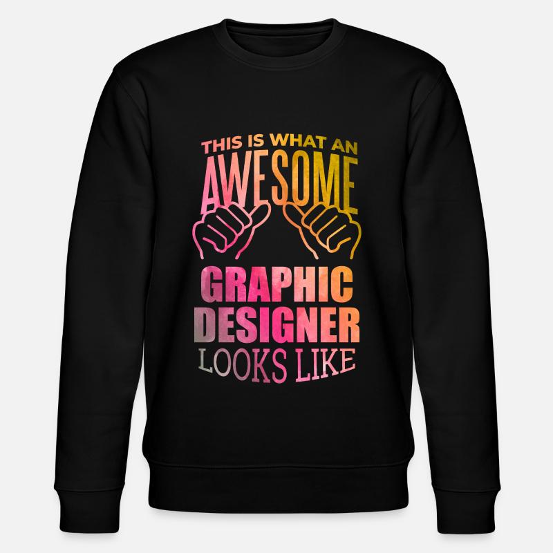 Grafiker - Stanley/Stella Unisex Bio-Sweatshirt CHANGER  - Schwarz