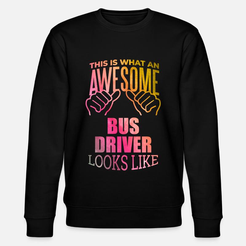 Busfahrer - Stanley/Stella Unisex Bio-Sweatshirt CHANGER  - Schwarz