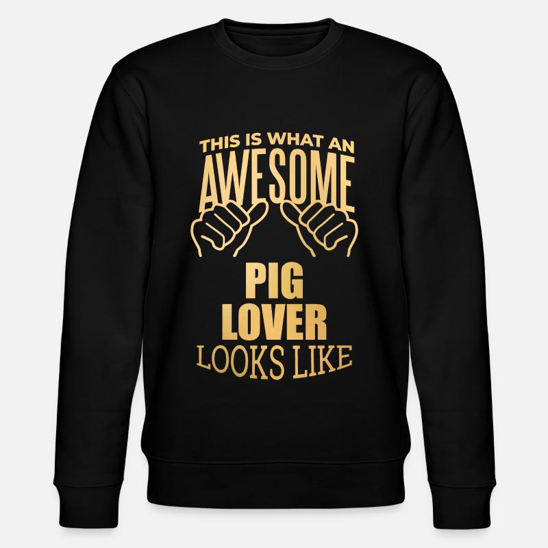 Pig - Stanley/Stella CHANGER Unisex Organic Sweatshirt - black