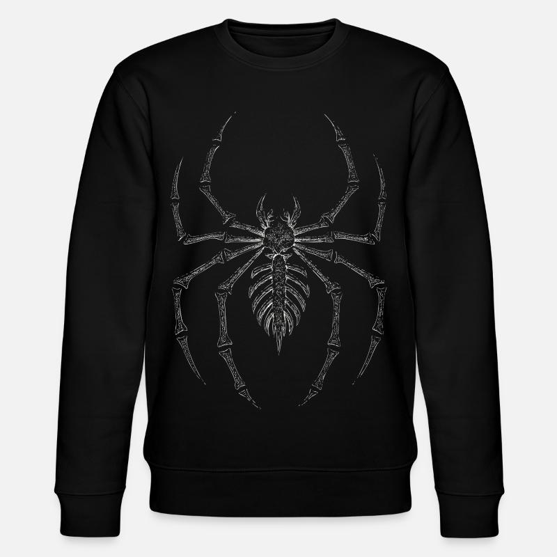 Gothic Skeleton Spider 90's - Stanley/Stella CHANGER Unisex Organic Sweatshirt - black
