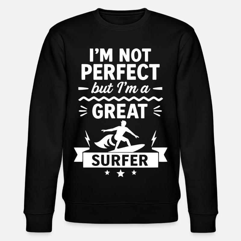 Super Surfer Ocean Wave Surf - Stanley/Stella Unisex Bio-Sweatshirt CHANGER - Schwarz