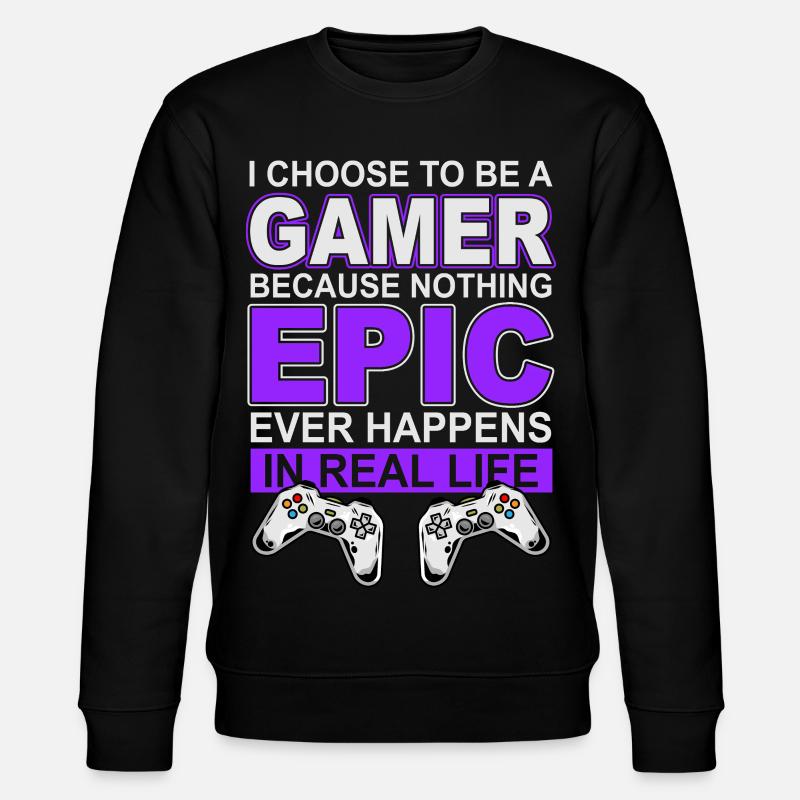 Gamer Gaming - Stanley/Stella Unisex Bio-Sweatshirt CHANGER - Schwarz